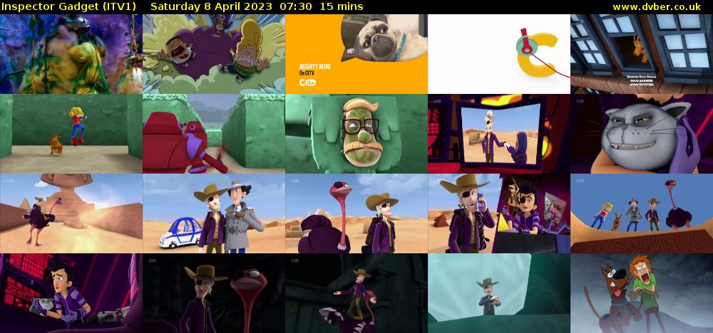 Inspector Gadget (ITV1) Saturday 8 April 2023 07:30 - 07:45