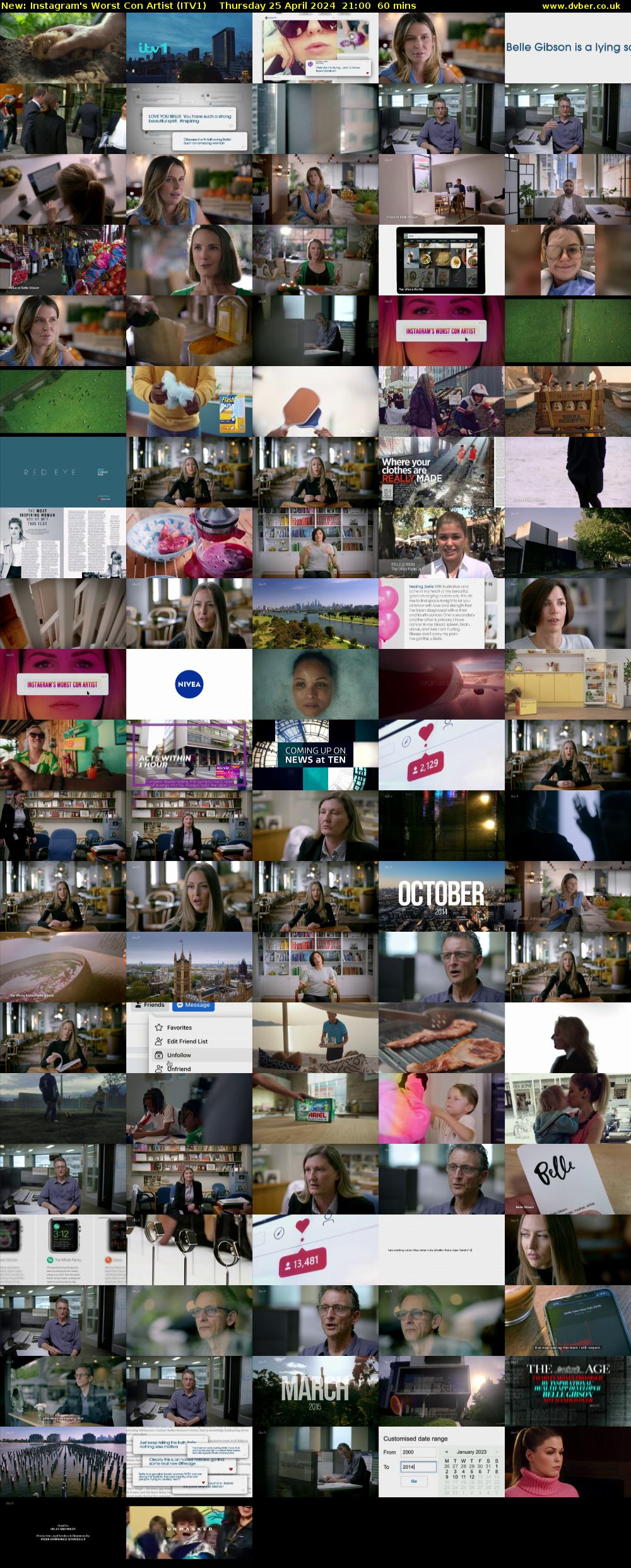 Instagram's Worst Con Artist (ITV1) Thursday 25 April 2024 21:00 - 22:00