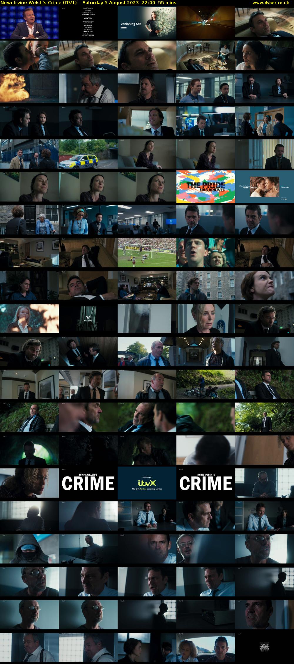 Irvine Welsh's Crime (ITV1) Saturday 5 August 2023 22:00 - 22:55