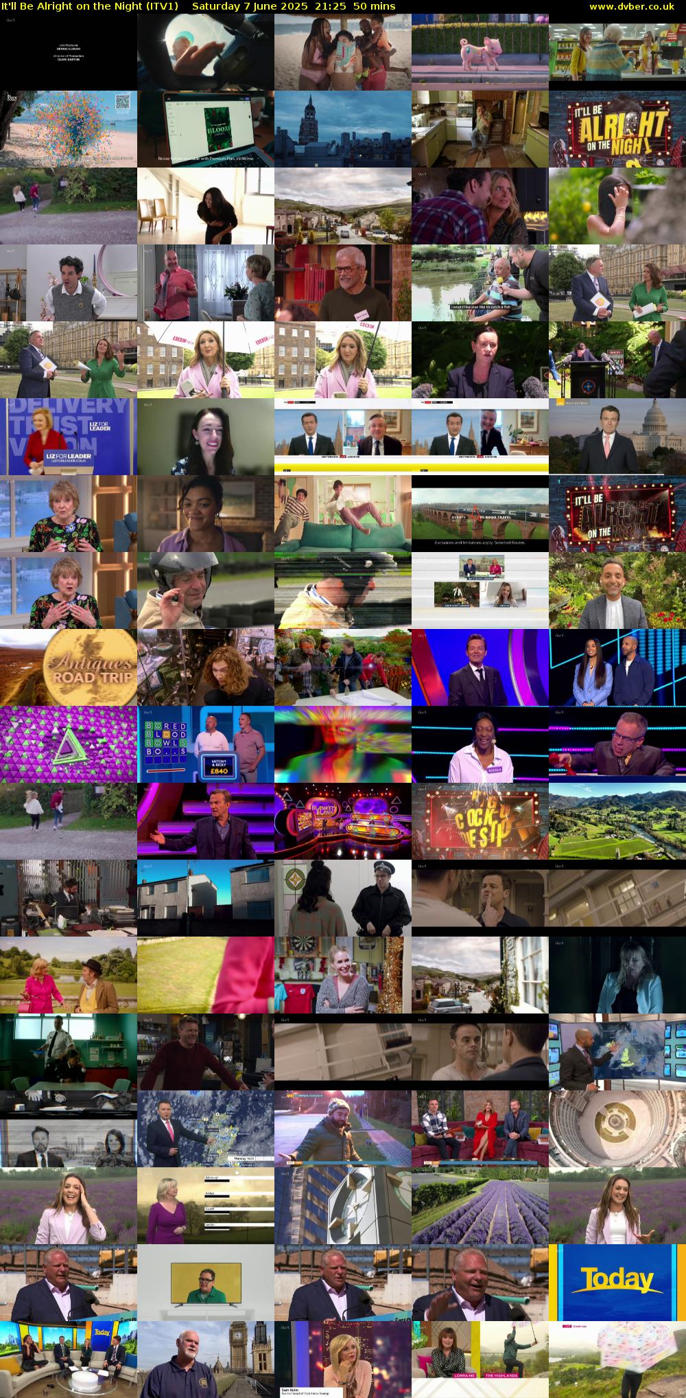 It'll Be Alright on the Night (ITV1) Saturday 7 June 2025 21:25 - 22:15
