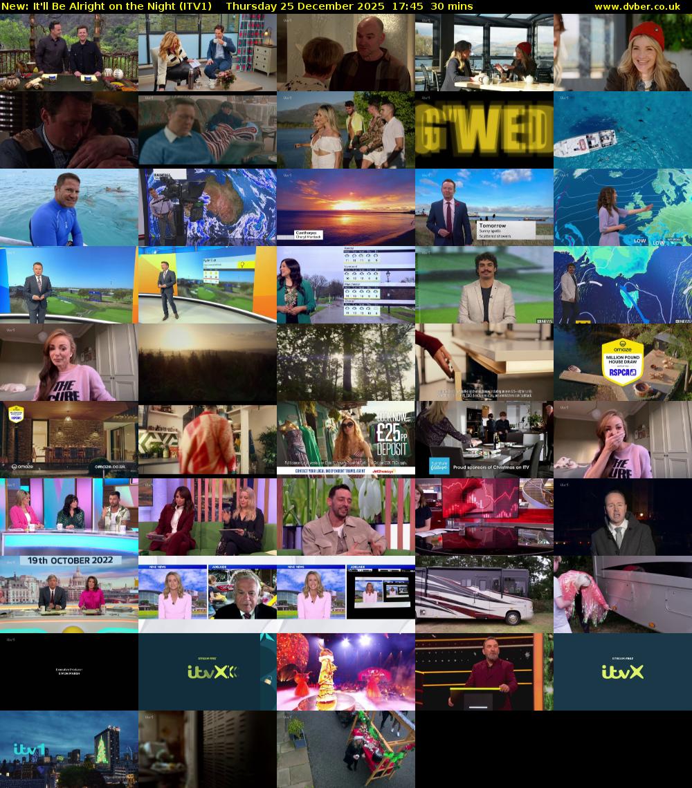 It'll Be Alright on the Night (ITV1) Thursday 25 December 2025 17:45 - 18:15