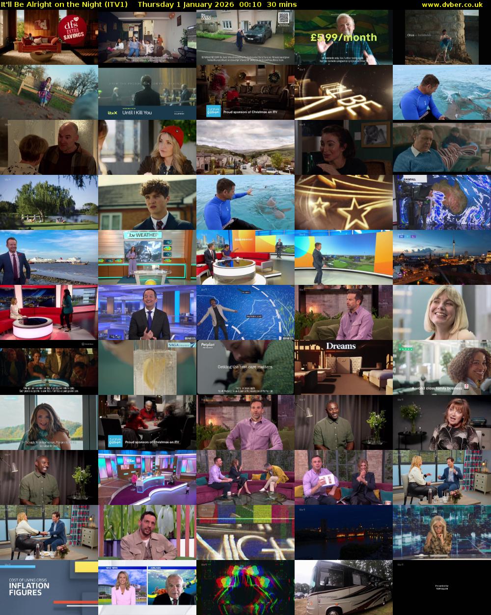 It'll Be Alright on the Night (ITV1) Thursday 1 January 2026 00:10 - 00:40