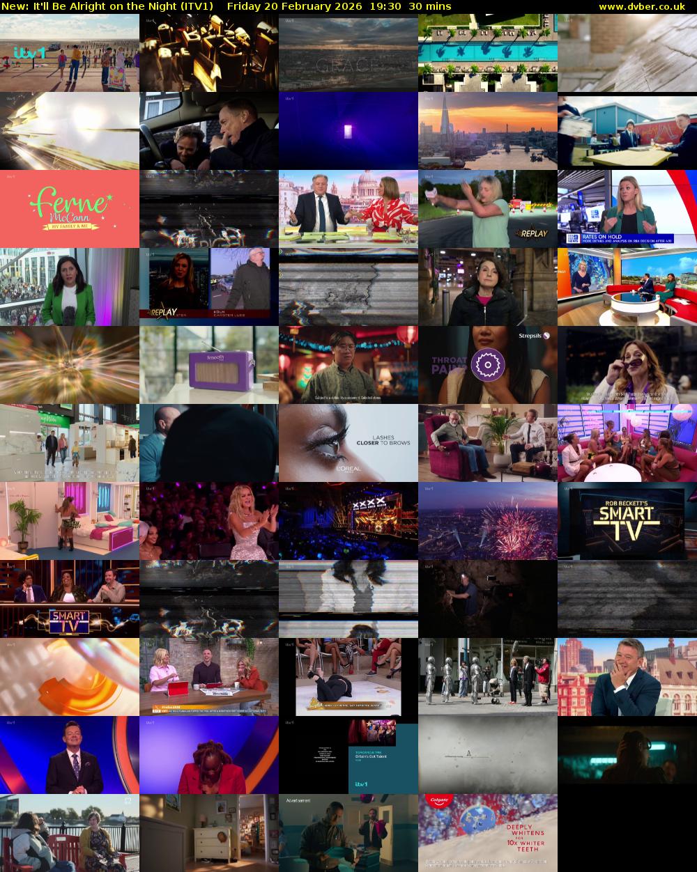 It'll Be Alright on the Night (ITV1) Friday 20 February 2026 19:30 - 20:00