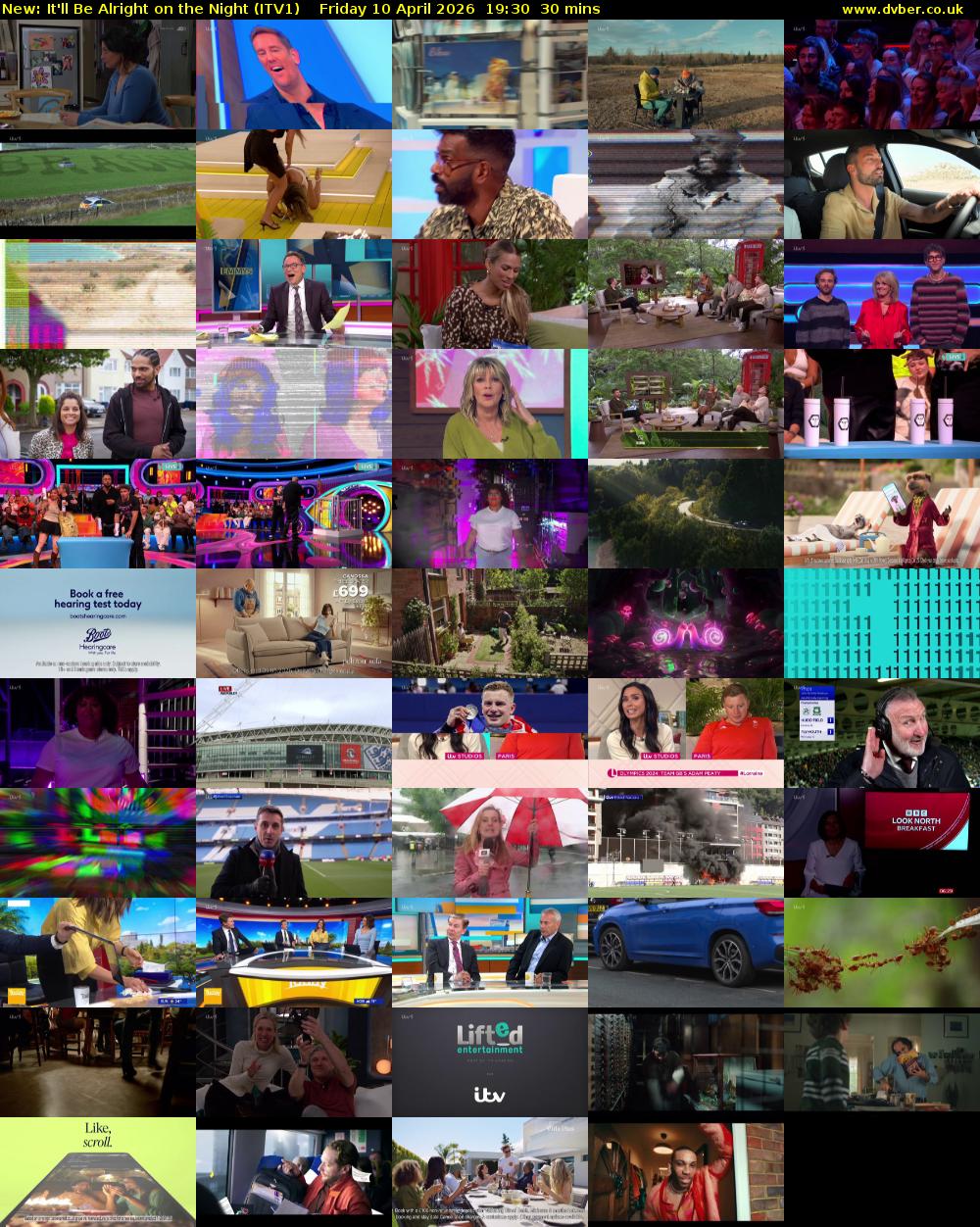 It'll Be Alright on the Night (ITV1) Friday 10 April 2026 19:30 - 20:00