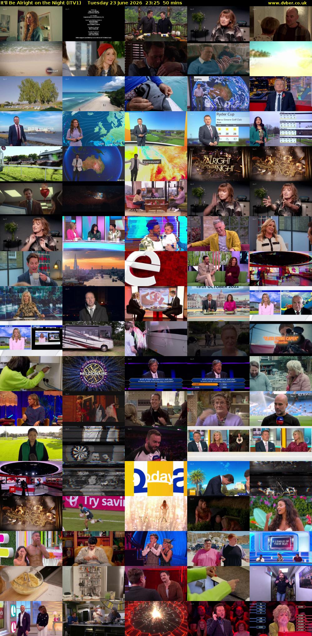 It'll Be Alright on the Night (ITV1) Tuesday 23 June 2026 23:25 - 00:15