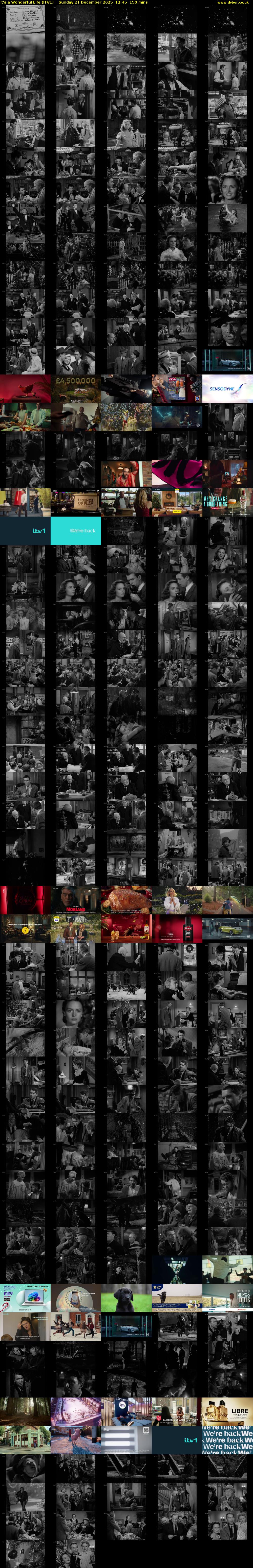 It's a Wonderful Life (ITV1) Sunday 21 December 2025 12:45 - 15:15