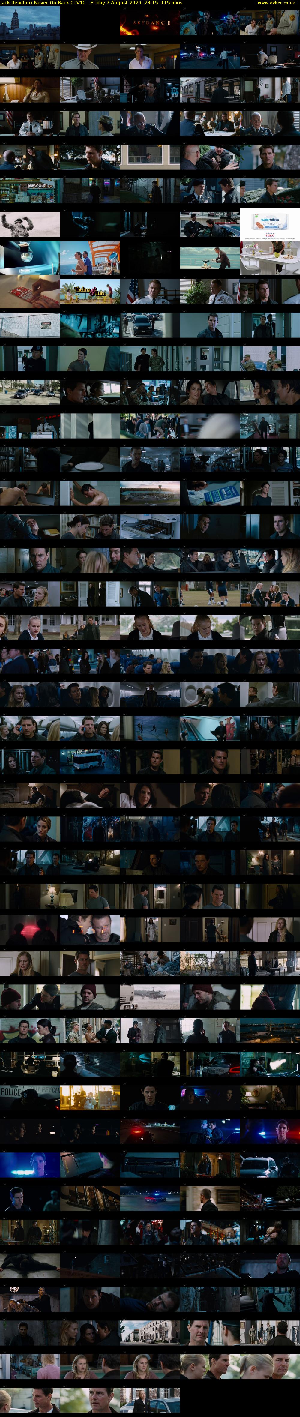 Jack Reacher: Never Go Back (ITV1) Friday 7 August 2026 23:15 - 01:10