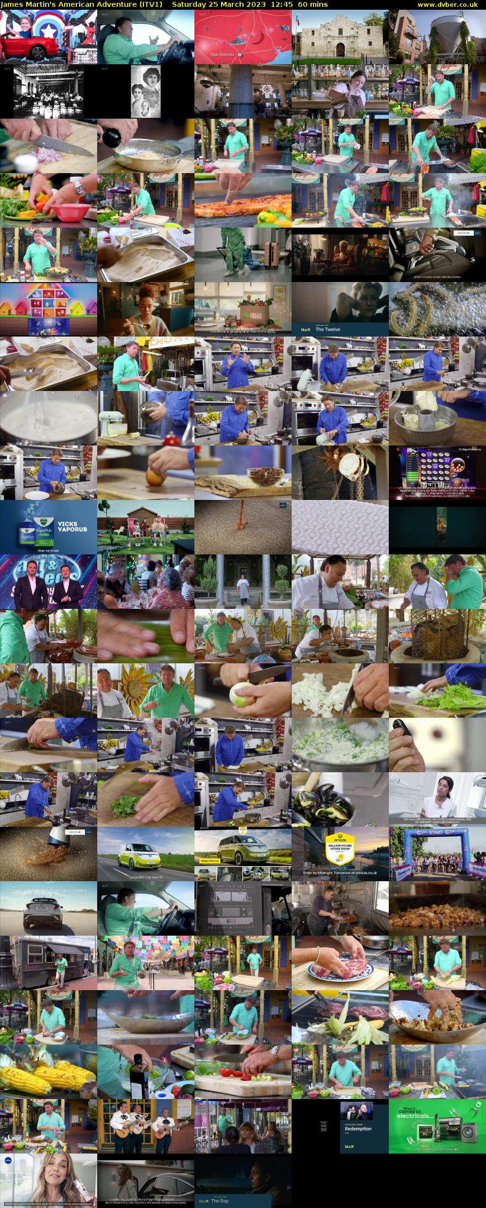 James Martin's American Adventure (ITV1) Saturday 25 March 2023 12:45 - 13:45