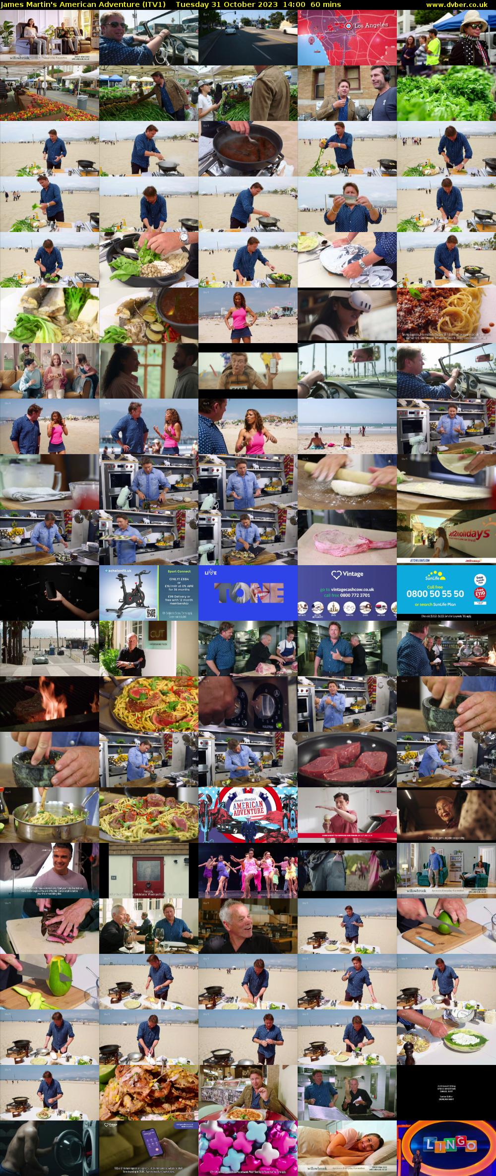 James Martin's American Adventure (ITV1) Tuesday 31 October 2023 14:00 - 15:00