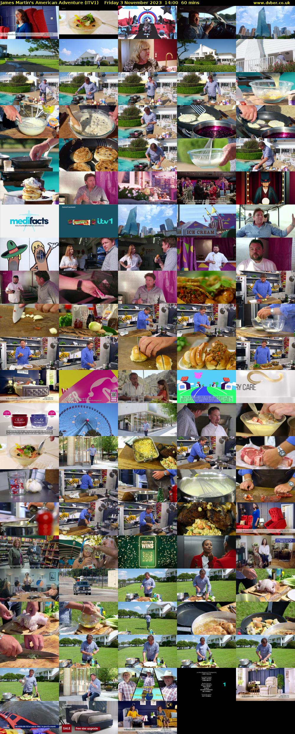James Martin's American Adventure (ITV1) Friday 3 November 2023 14:00 - 15:00