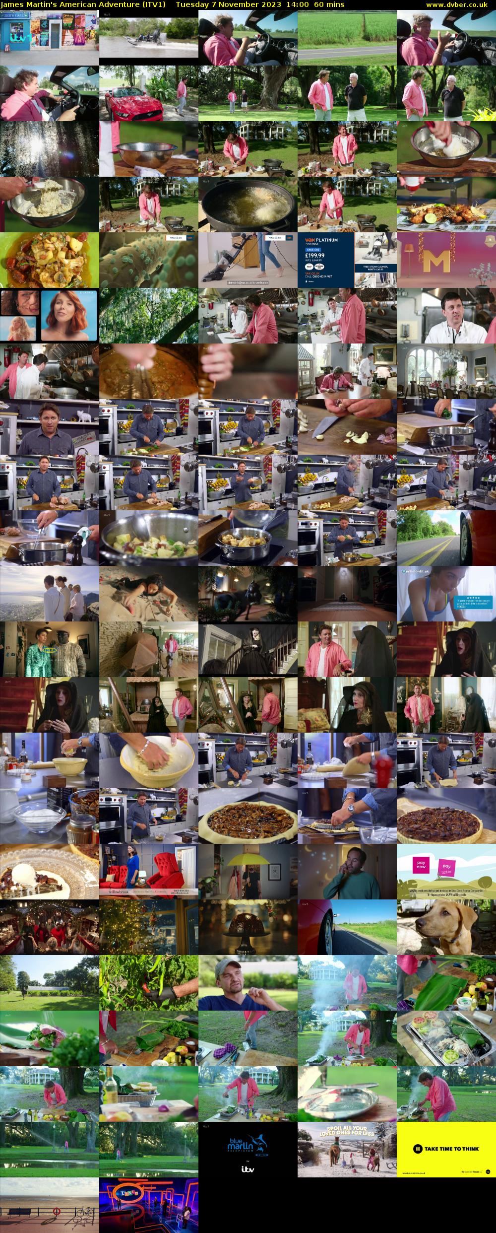 James Martin's American Adventure (ITV1) Tuesday 7 November 2023 14:00 - 15:00