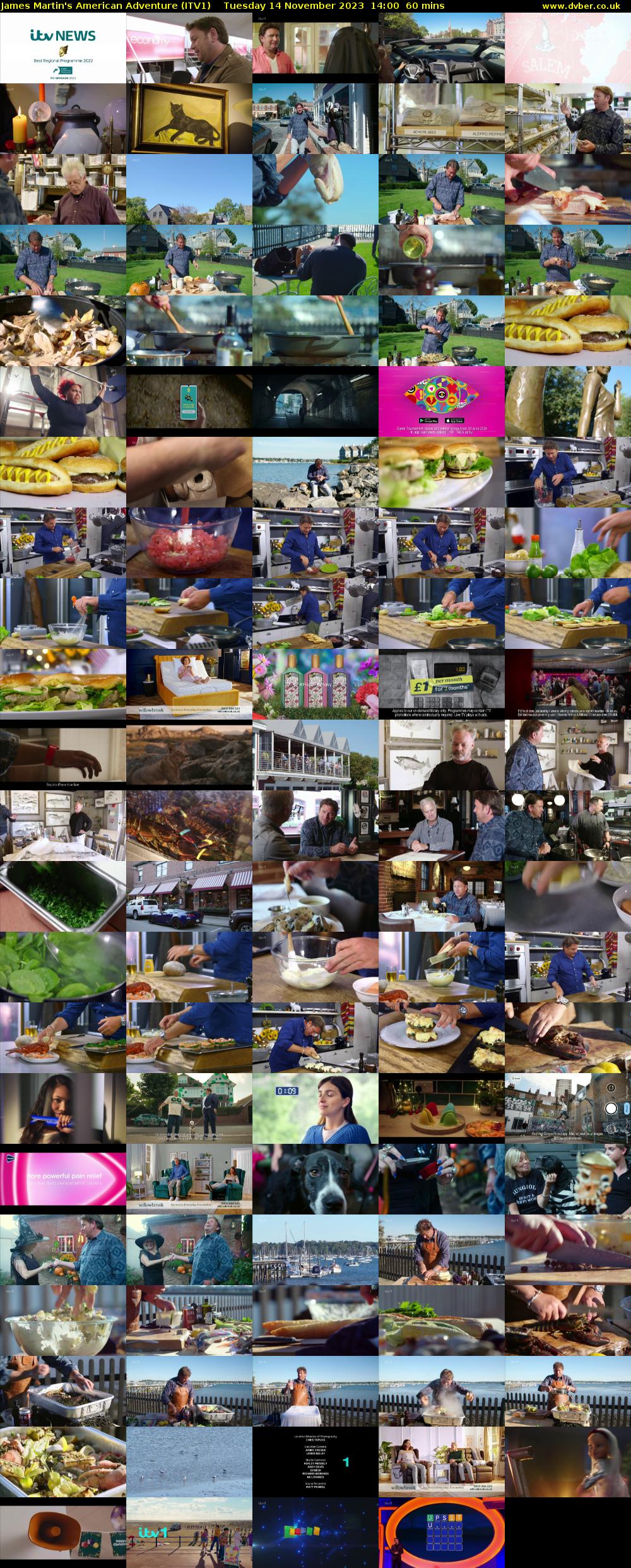 James Martin's American Adventure (ITV1) Tuesday 14 November 2023 14:00 - 15:00