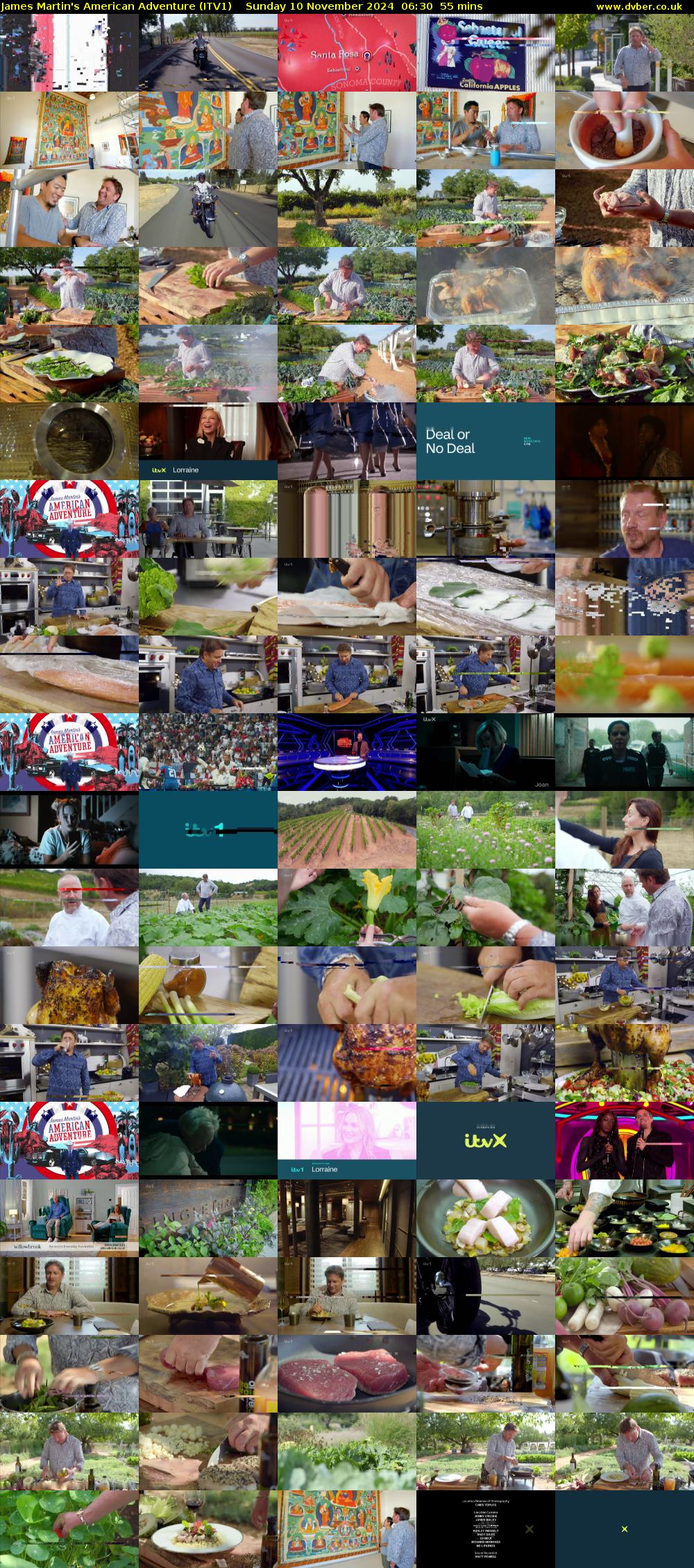 James Martin's American Adventure (ITV1) Sunday 10 November 2024 06:30 - 07:25