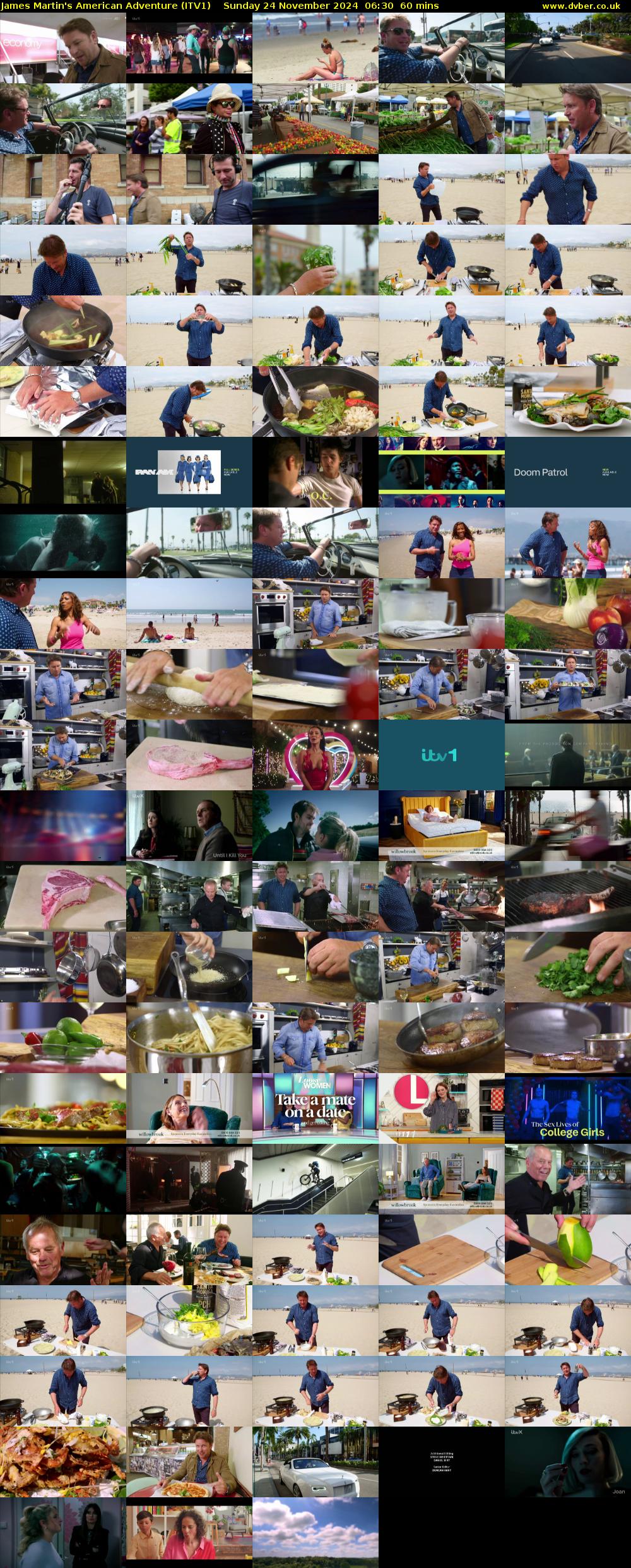 James Martin's American Adventure (ITV1) Sunday 24 November 2024 06:30 - 07:30