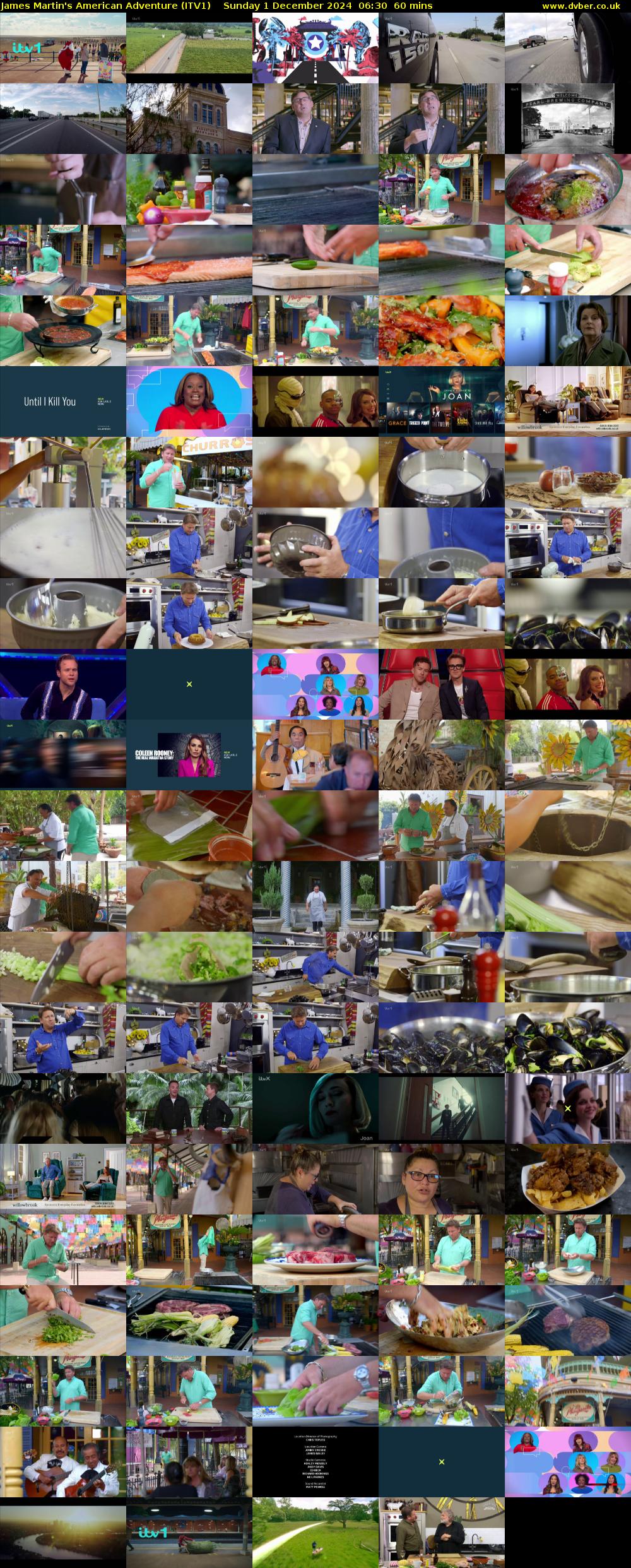 James Martin's American Adventure (ITV1) Sunday 1 December 2024 06:30 - 07:30