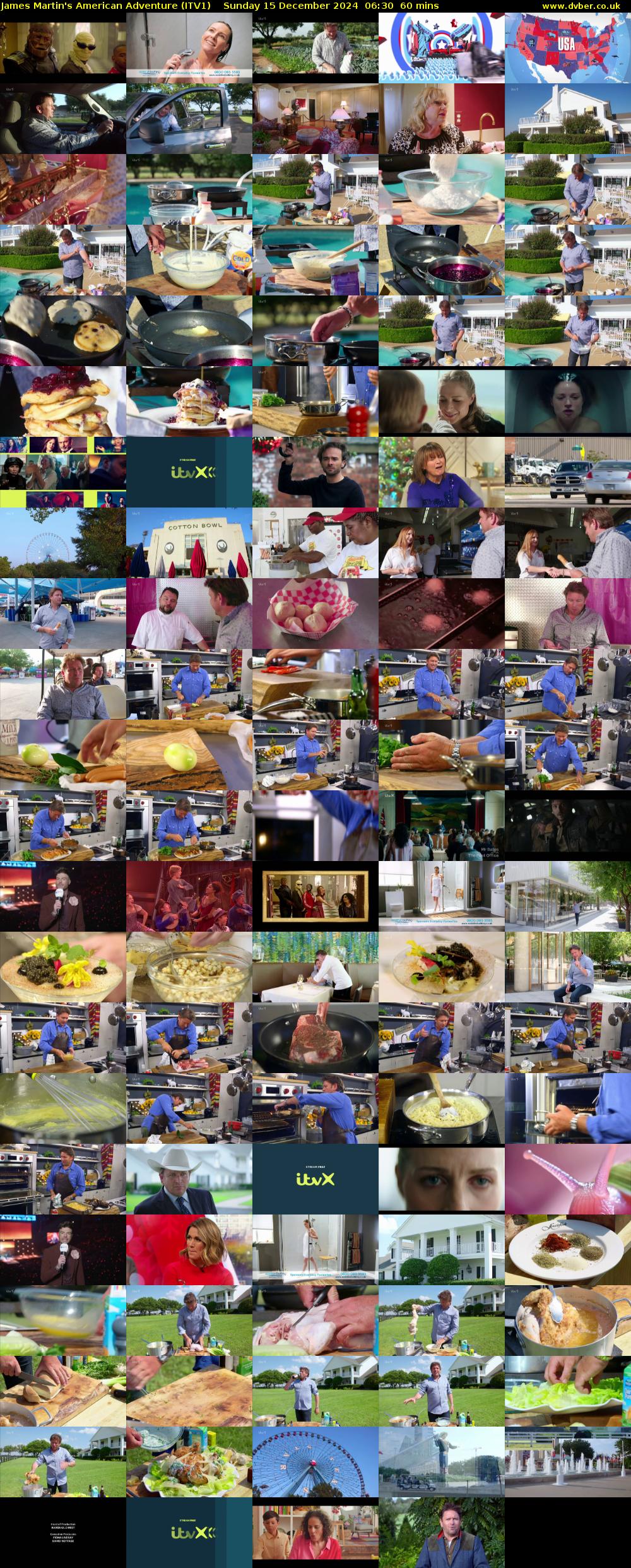James Martin's American Adventure (ITV1) Sunday 15 December 2024 06:30 - 07:30