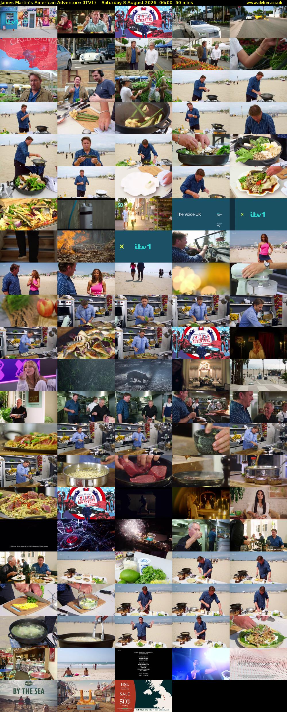 James Martin's American Adventure (ITV1) Saturday 8 August 2026 06:00 - 07:00