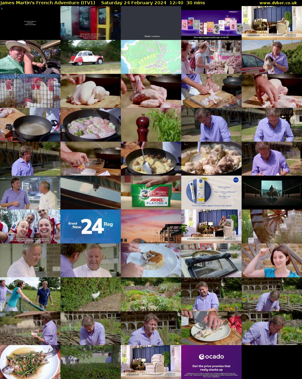 James Martin's French Adventure (ITV1) Saturday 24 February 2024 12:40 - 13:10