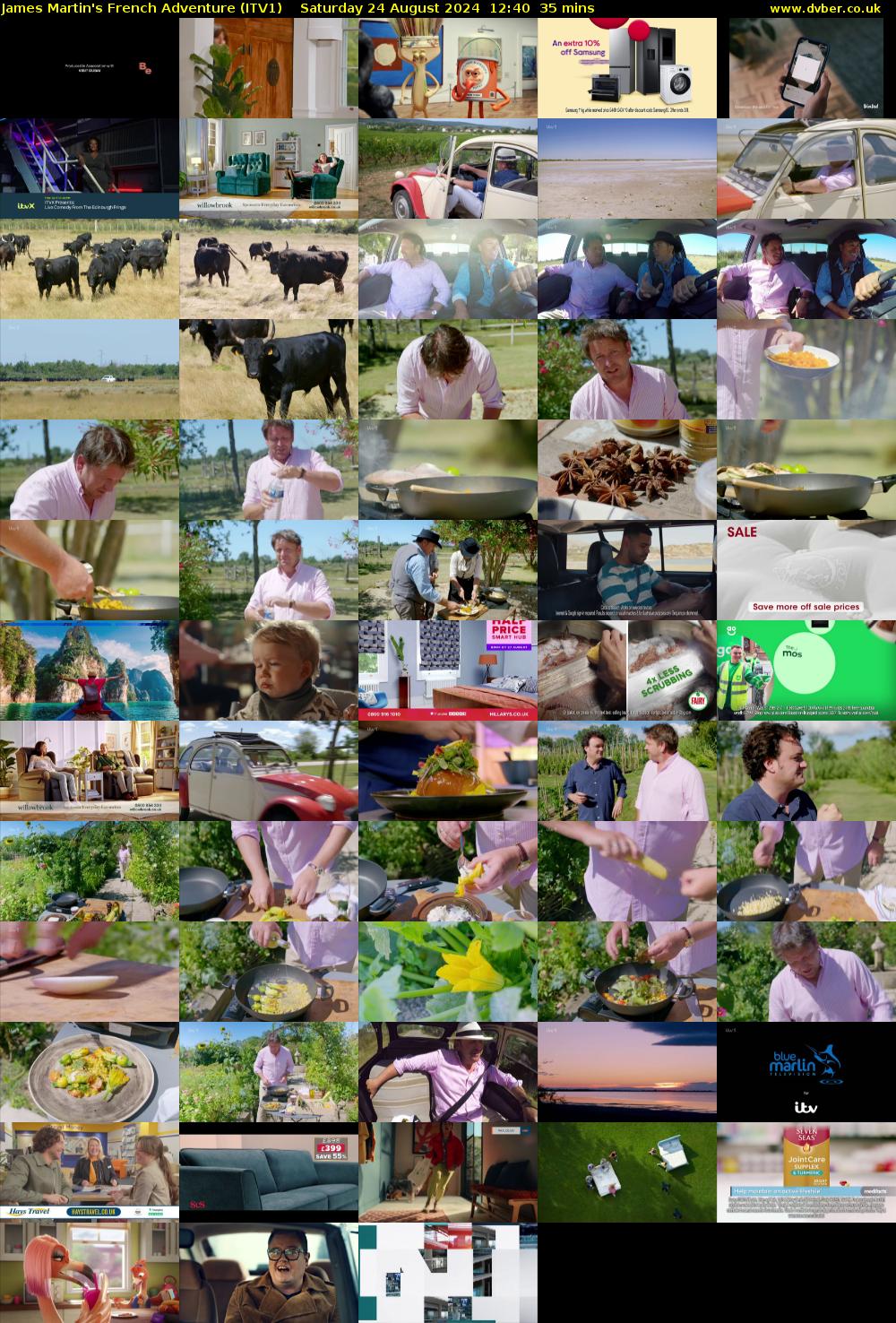 James Martin's French Adventure (ITV1) Saturday 24 August 2024 12:40 - 13:15