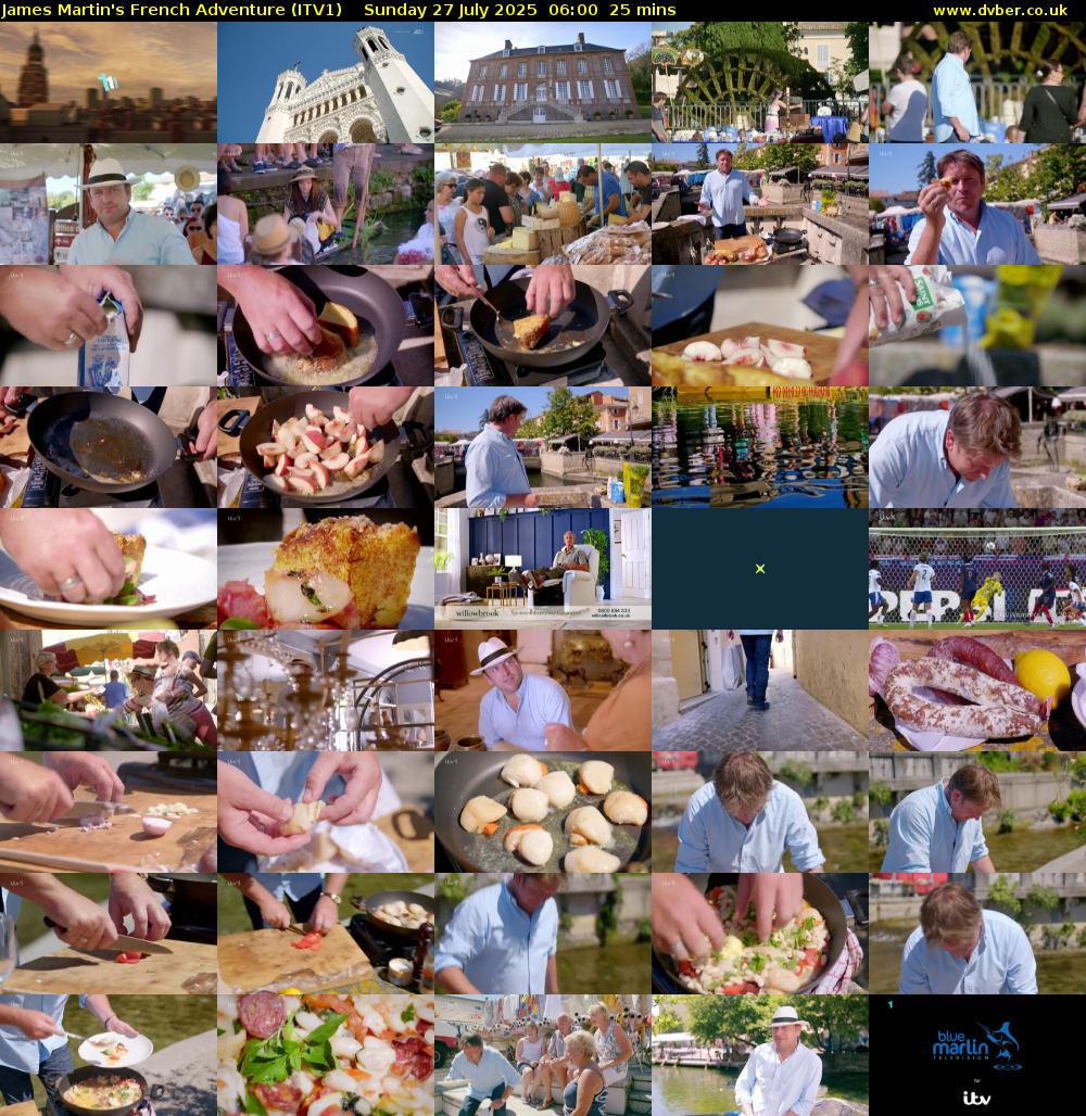 James Martin's French Adventure (ITV1) Sunday 27 July 2025 06:00 - 06:25