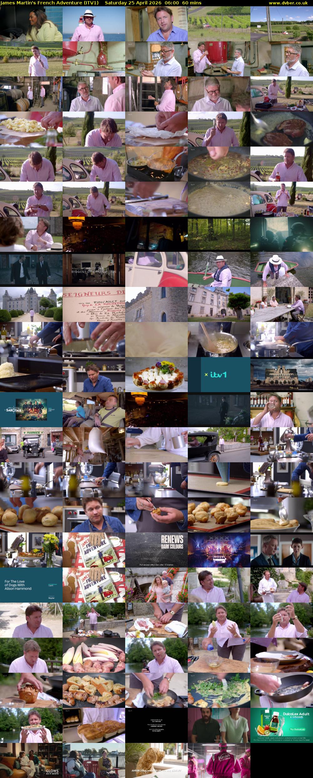 James Martin's French Adventure (ITV1) Saturday 25 April 2026 06:00 - 07:00