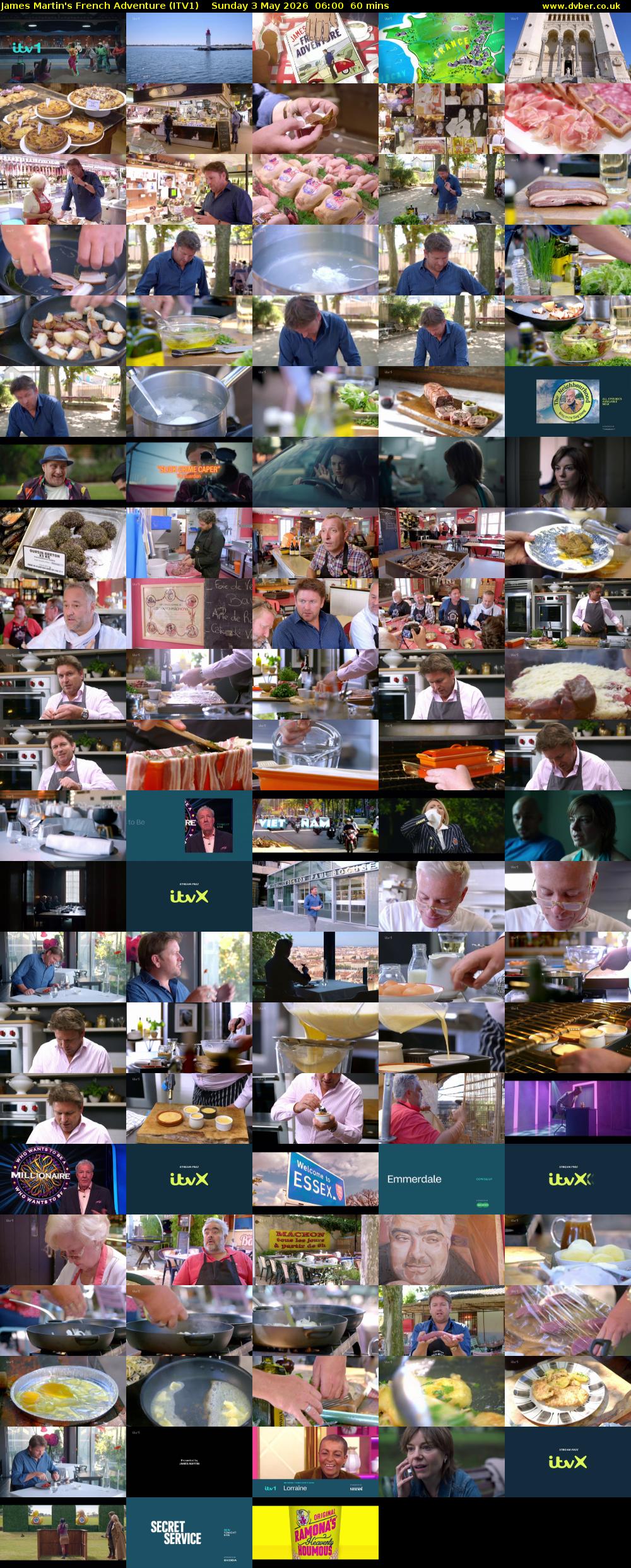James Martin's French Adventure (ITV1) Sunday 3 May 2026 06:00 - 07:00