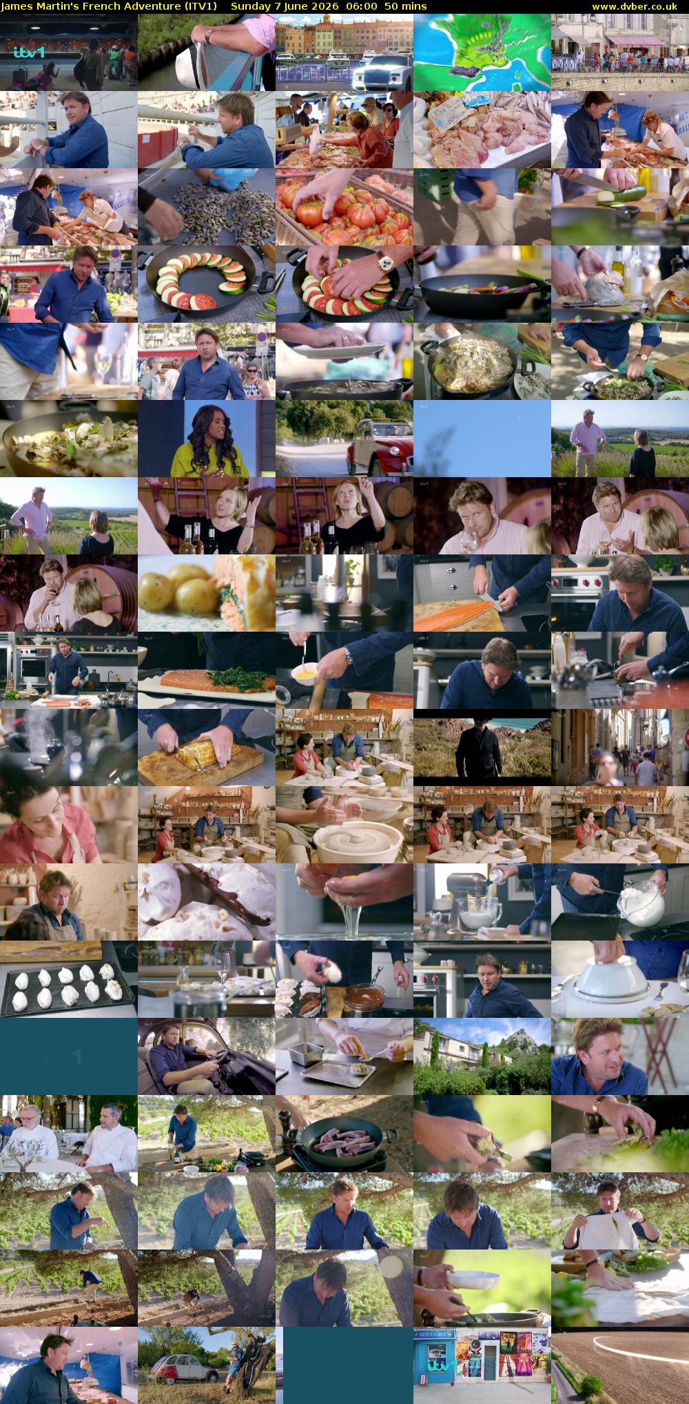 James Martin's French Adventure (ITV1) Sunday 7 June 2026 06:00 - 06:50