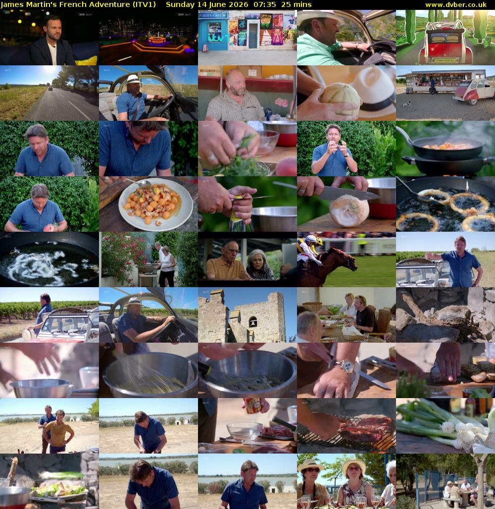 James Martin's French Adventure (ITV1) Sunday 14 June 2026 07:35 - 08:00