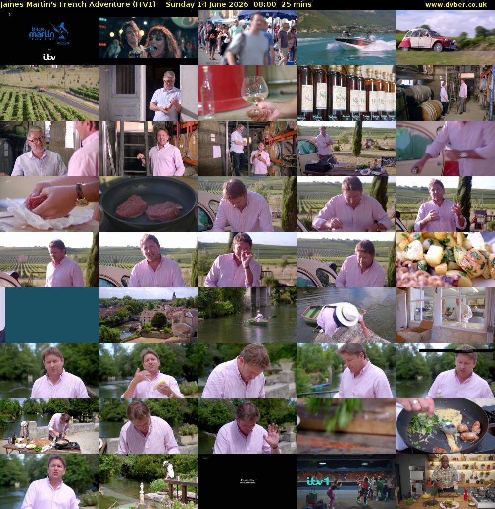 James Martin's French Adventure (ITV1) Sunday 14 June 2026 08:00 - 08:25