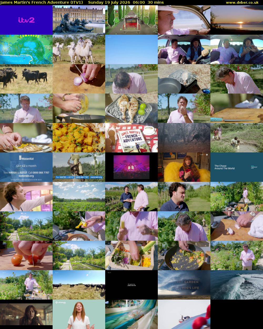 James Martin's French Adventure (ITV1) Sunday 19 July 2026 06:00 - 06:30