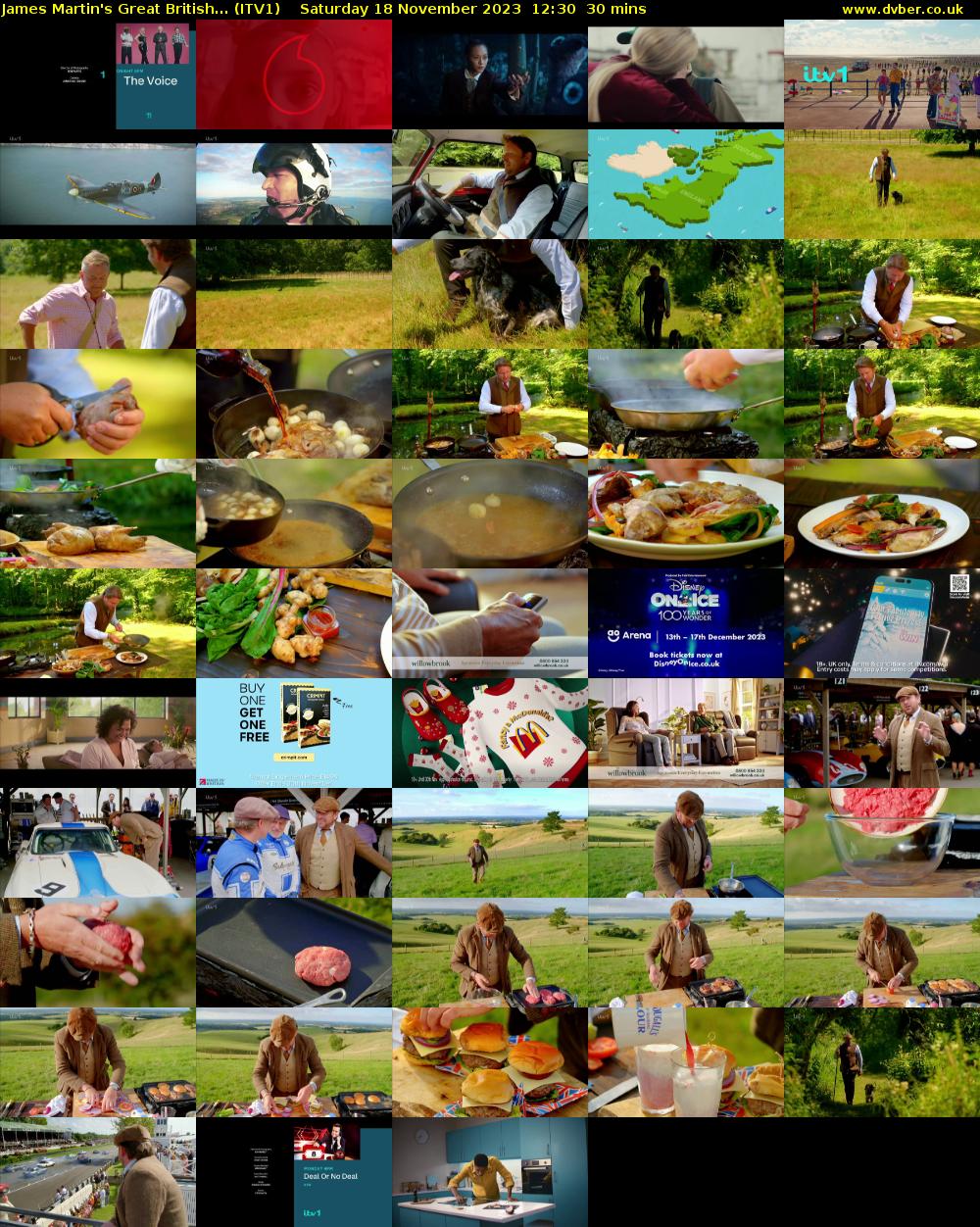 James Martin's Great British... (ITV1) Saturday 18 November 2023 12:30 - 13:00
