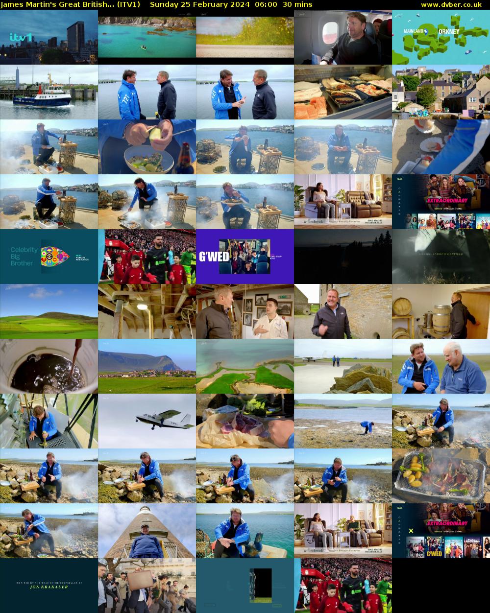 James Martin's Great British... (ITV1) Sunday 25 February 2024 06:00 - 06:30