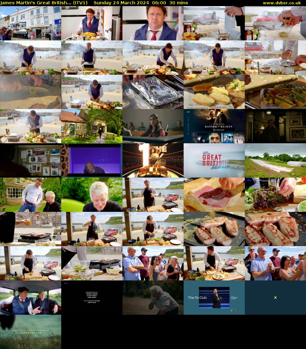James Martin's Great British... (ITV1) Sunday 24 March 2024 06:00 - 06:30