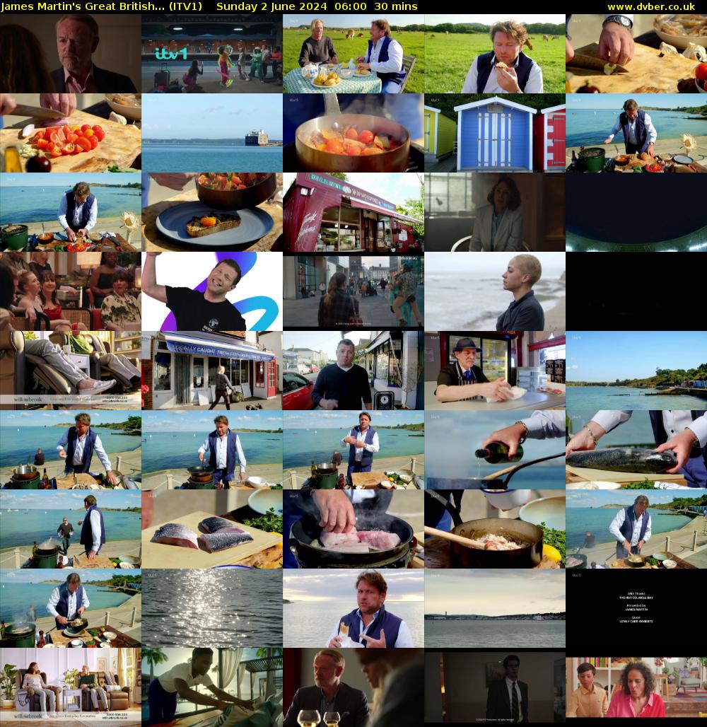 James Martin's Great British... (ITV1) Sunday 2 June 2024 06:00 - 06:30