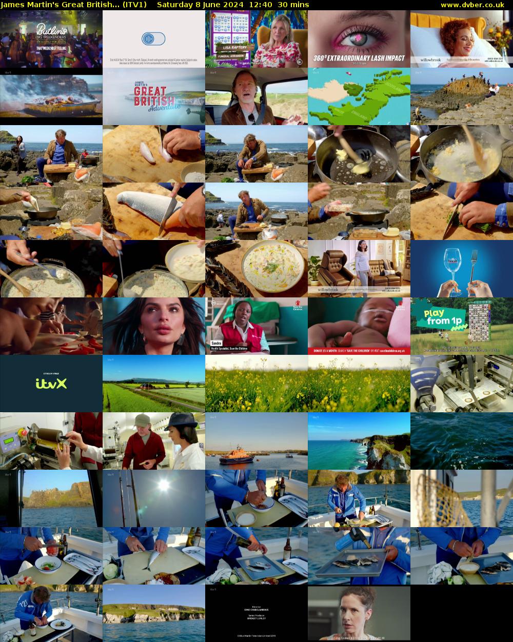 James Martin's Great British... (ITV1) Saturday 8 June 2024 12:40 - 13:10
