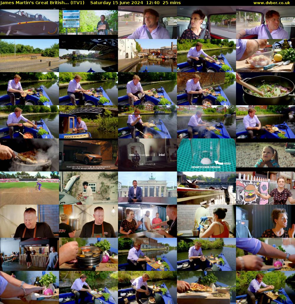 James Martin's Great British... (ITV1) Saturday 15 June 2024 12:40 - 13:05