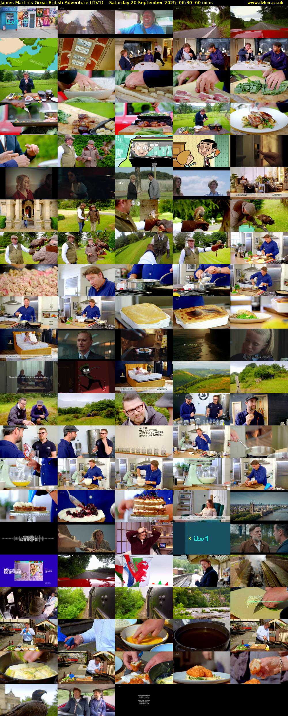 James Martin's Great British Adventure (ITV1) Saturday 20 September 2025 06:30 - 07:30