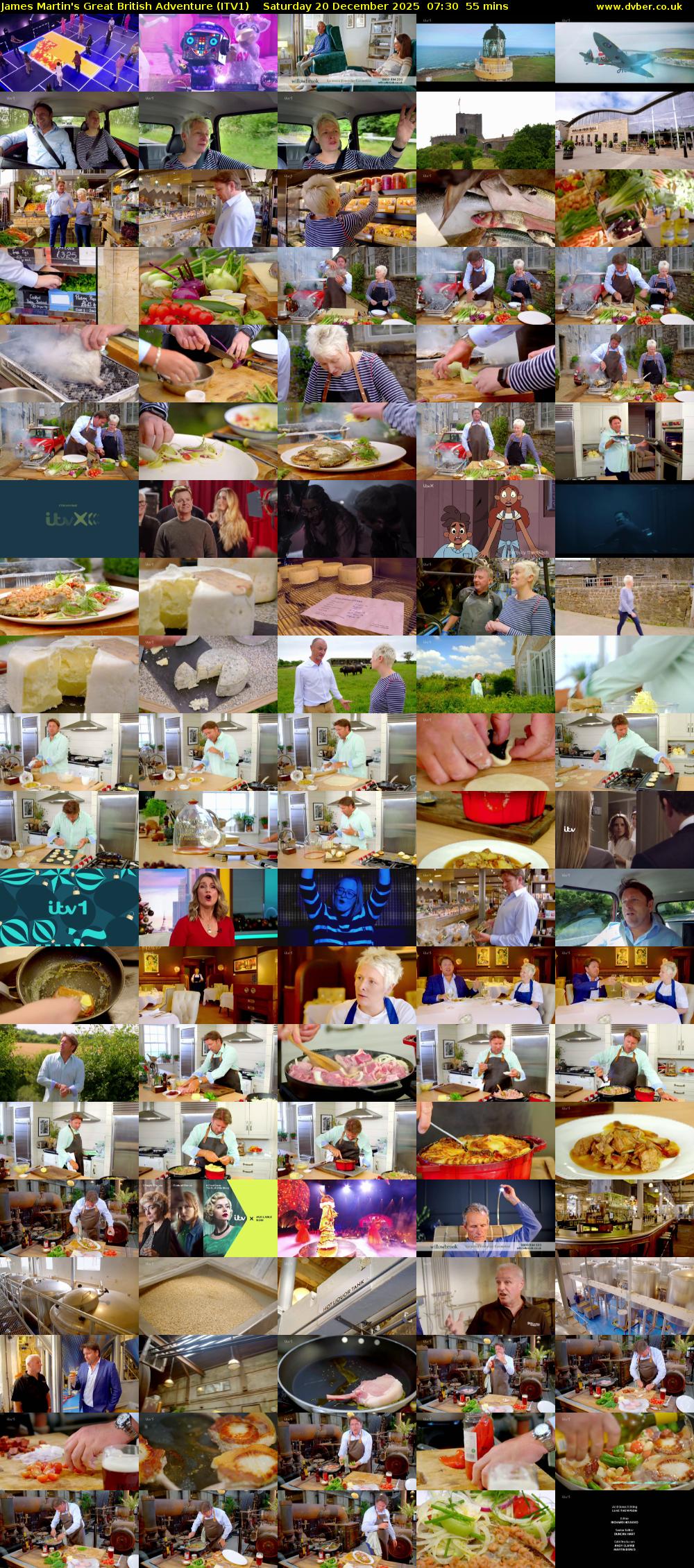 James Martin's Great British Adventure (ITV1) Saturday 20 December 2025 07:30 - 08:25