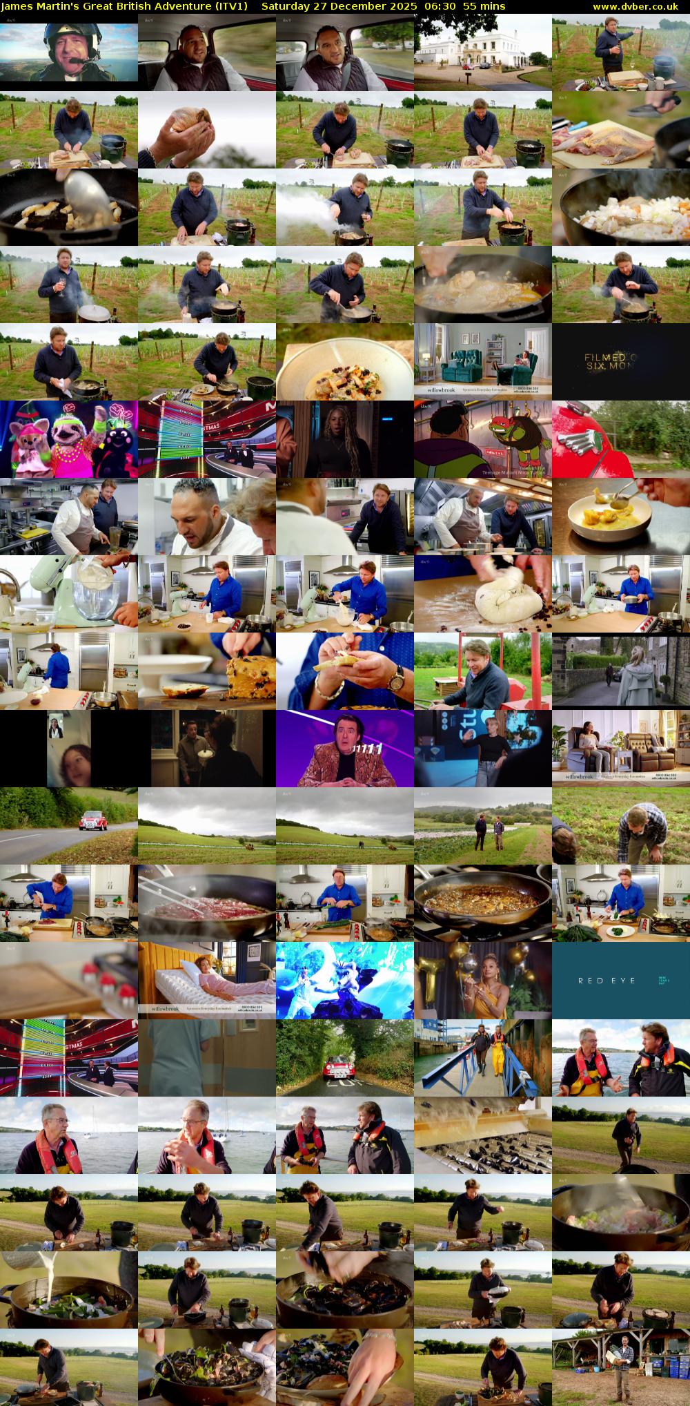 James Martin's Great British Adventure (ITV1) Saturday 27 December 2025 06:30 - 07:25