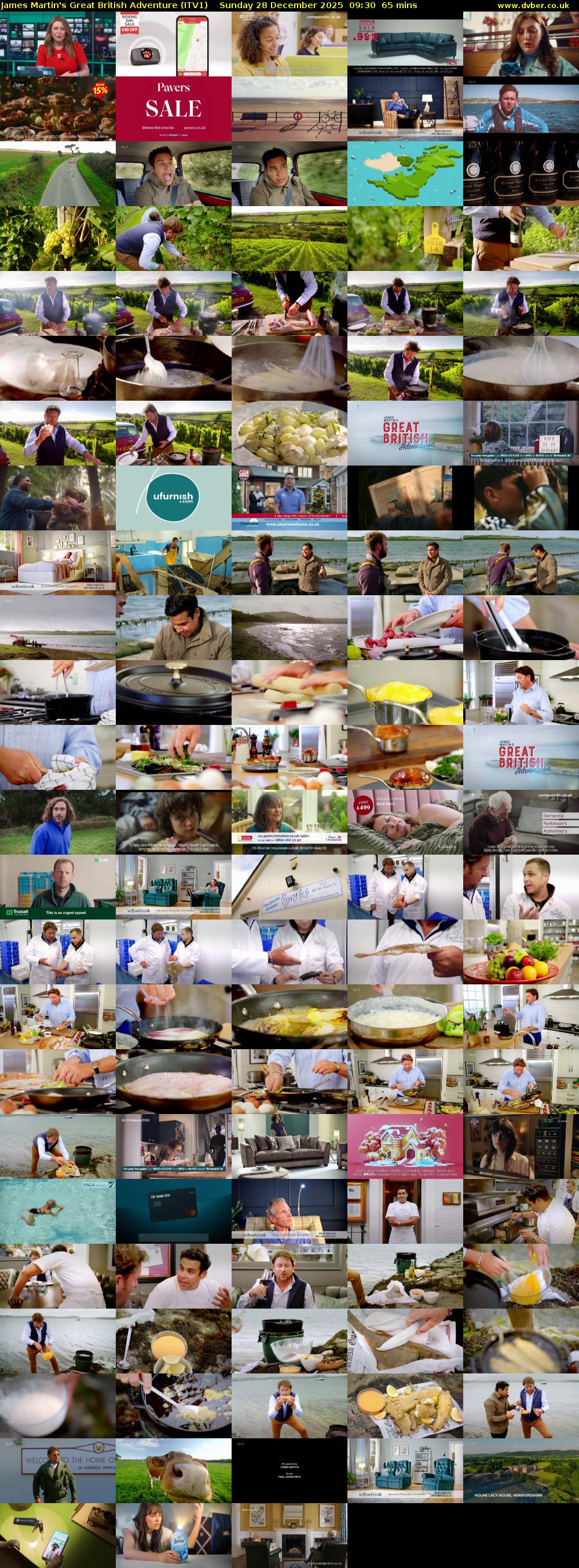 James Martin's Great British Adventure (ITV1) Sunday 28 December 2025 09:30 - 10:35