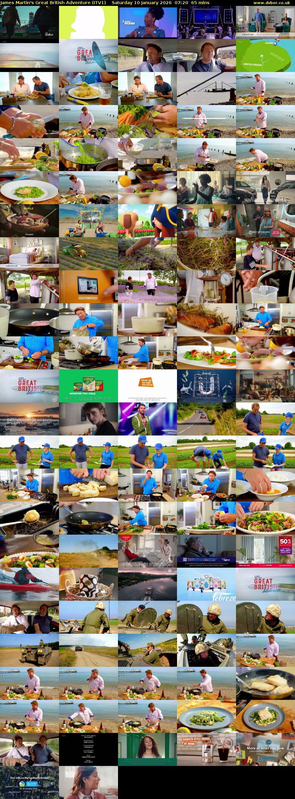 James Martin's Great British Adventure (ITV1) Saturday 10 January 2026 07:20 - 08:25