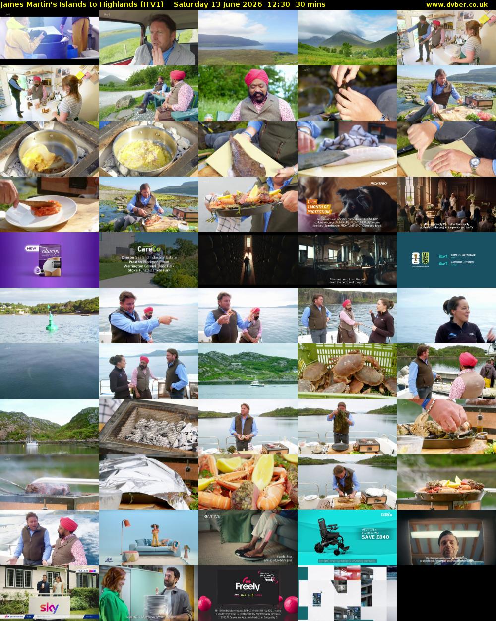 James Martin's Islands to Highlands (ITV1) Saturday 13 June 2026 12:30 - 13:00
