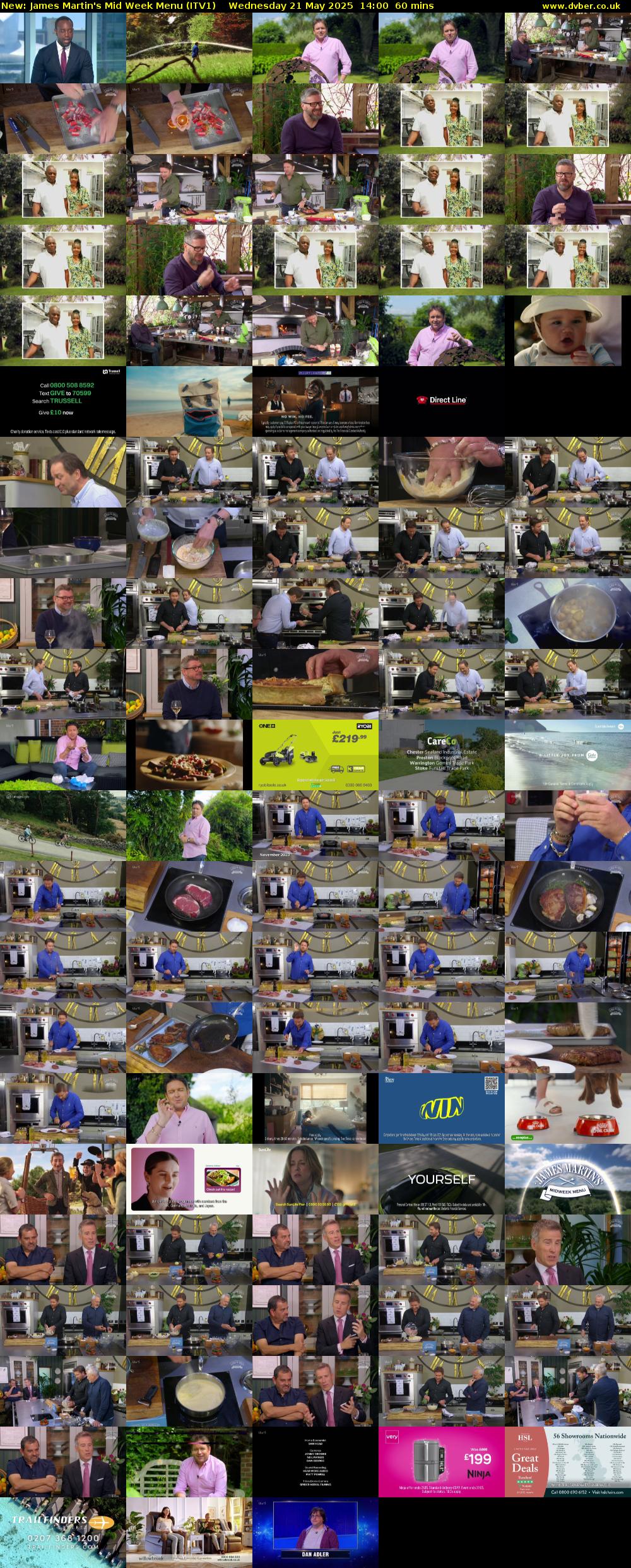 James Martin's Mid Week Menu (ITV1) Wednesday 21 May 2025 14:00 - 15:00