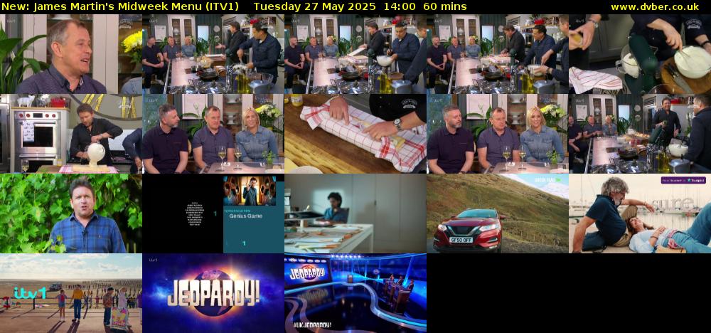 James Martin's Midweek Menu (ITV1) Tuesday 27 May 2025 14:00 - 15:00
