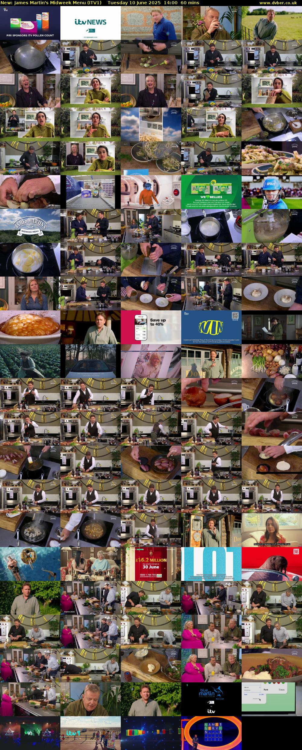 James Martin's Midweek Menu (ITV1) Tuesday 10 June 2025 14:00 - 15:00