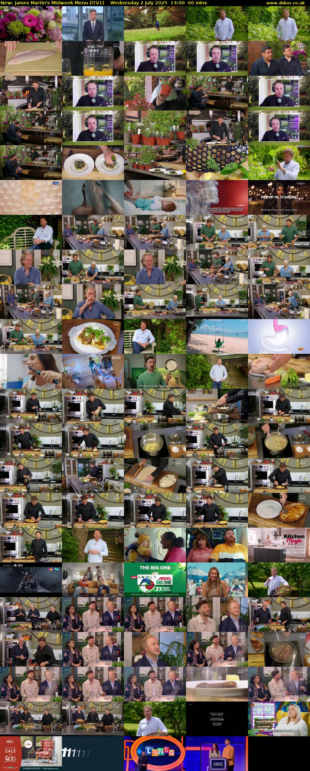 James Martin's Midweek Menu (ITV1) Wednesday 2 July 2025 14:00 - 15:00