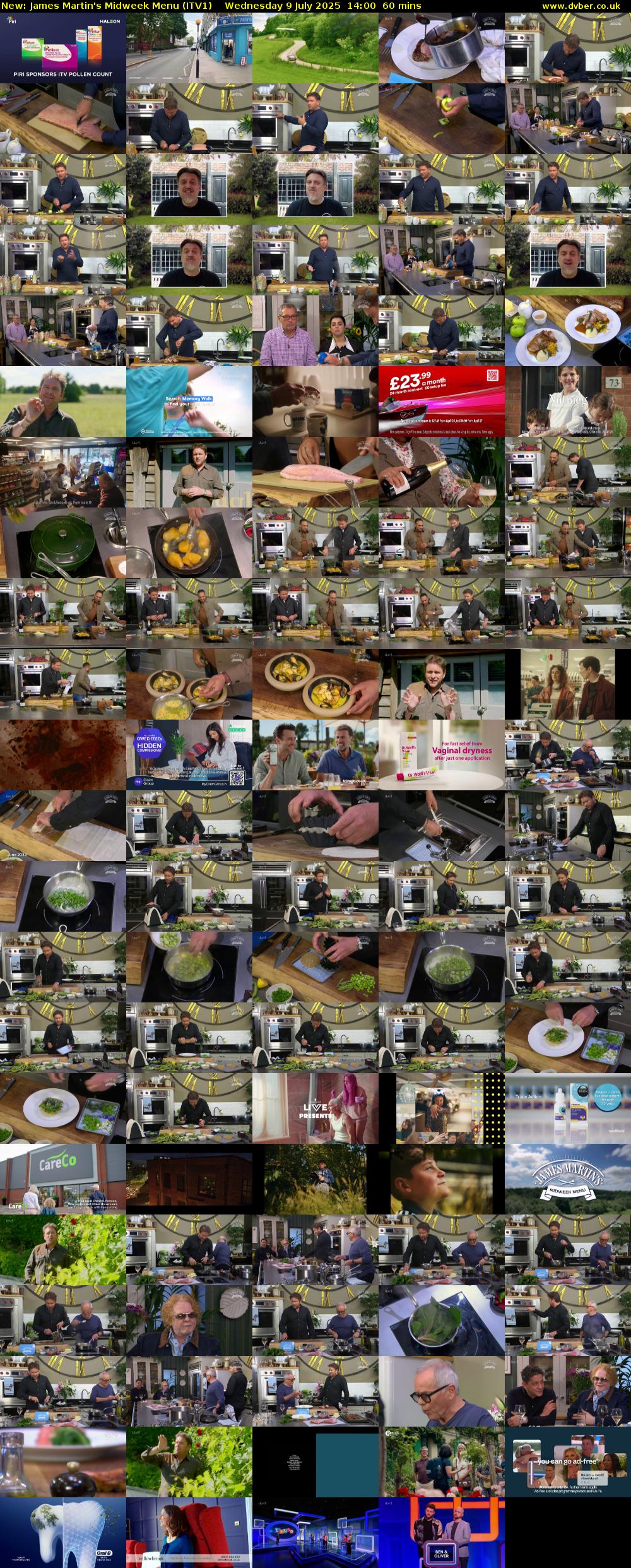 James Martin's Midweek Menu (ITV1) Wednesday 9 July 2025 14:00 - 15:00