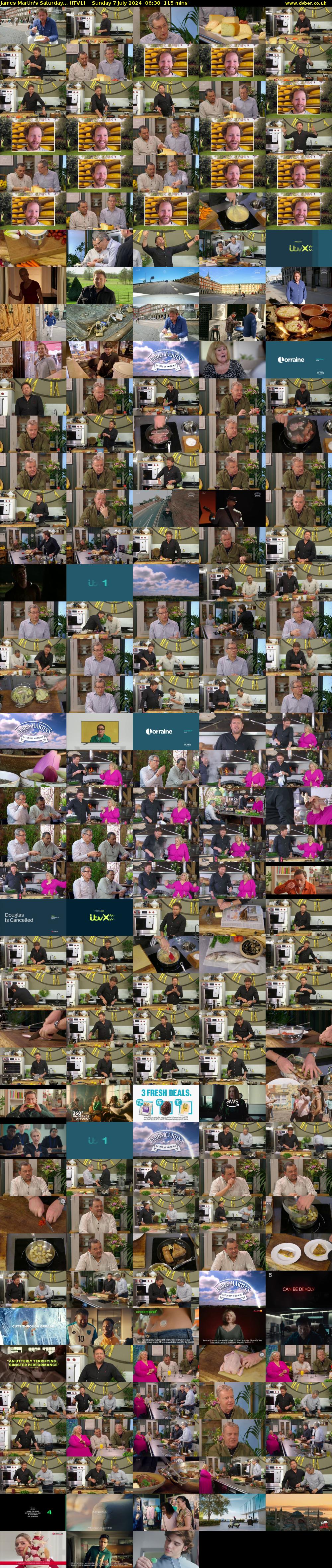 James Martin's Saturday... (ITV1) Sunday 7 July 2024 06:30 - 08:25
