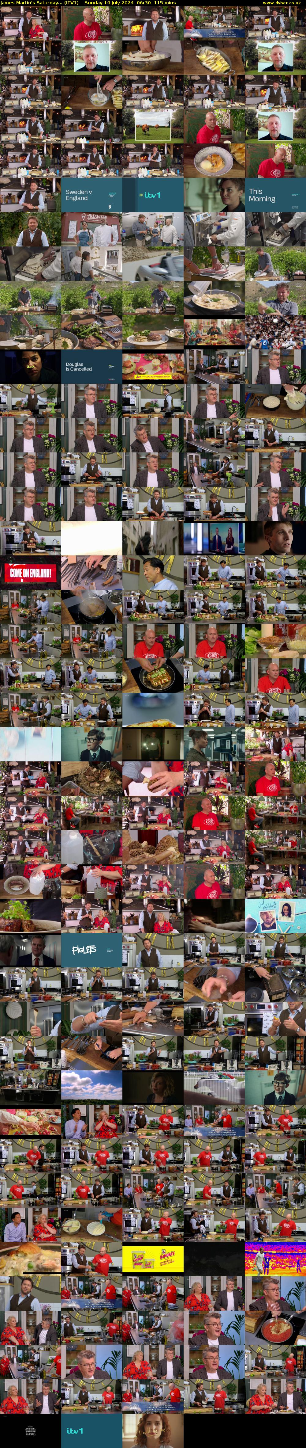 James Martin's Saturday... (ITV1) Sunday 14 July 2024 06:30 - 08:25