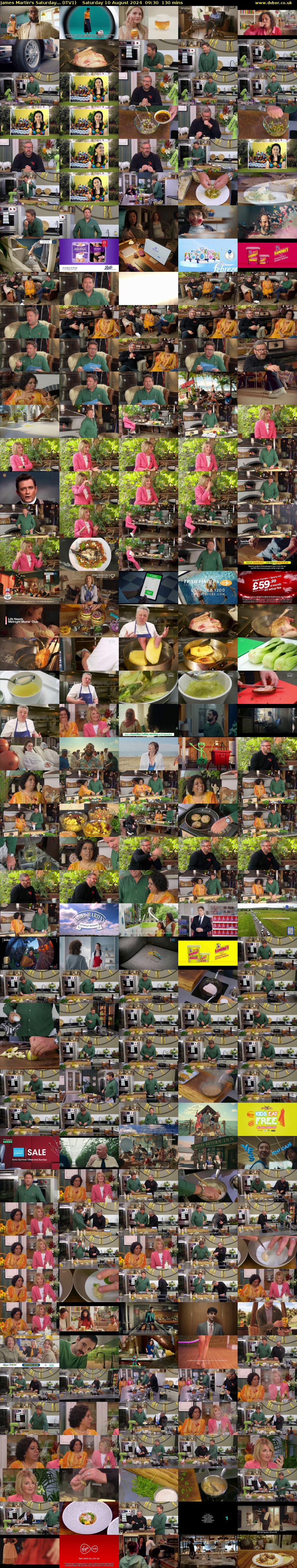 James Martin's Saturday... (ITV1) Saturday 10 August 2024 09:30 - 11:40